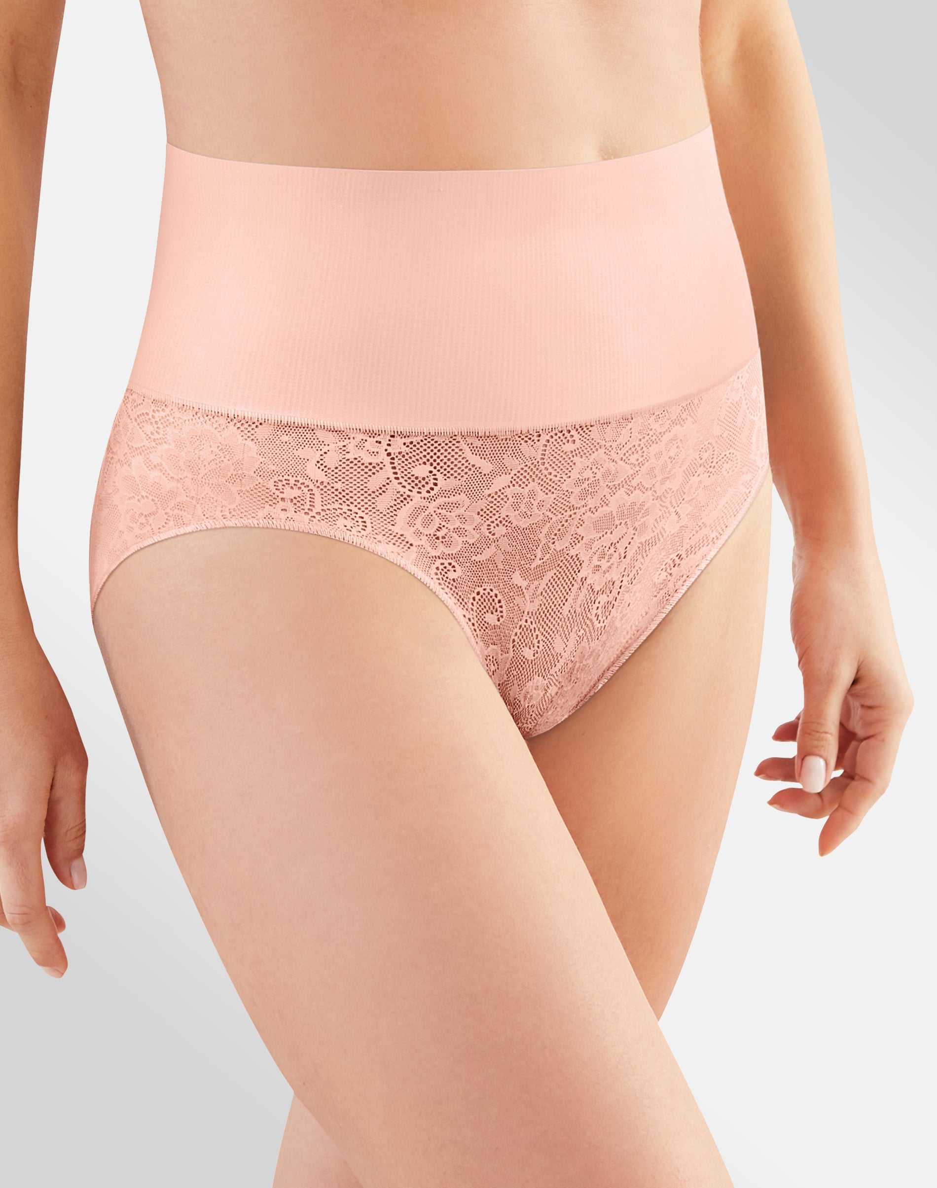 Maidenform Firm-Control Shaping Brief Pink Pirouette L Women's
