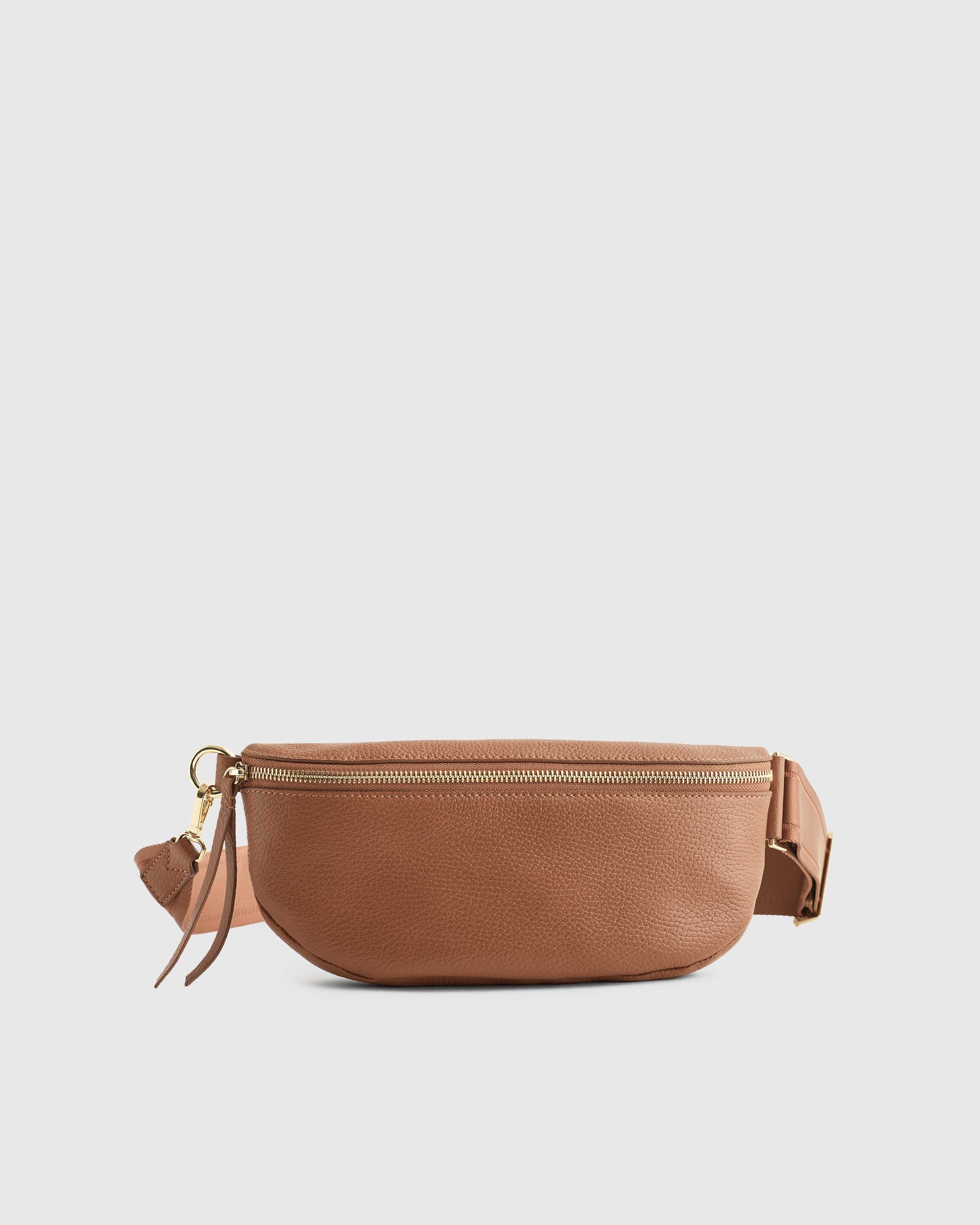 Quince Italian Pebbled Leather Sling Bag