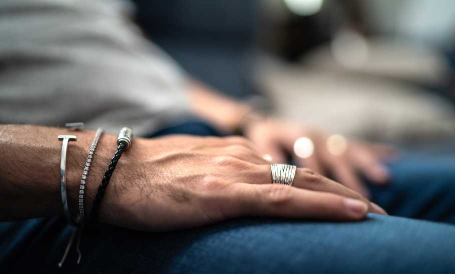 man wearing jewelry 