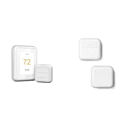 Honeywell Home RCHT9610WF T9 Wi-Fi Smart Thermostat + 3pk Honeywell Home Smart Room Sensor (Compatible with Alexa and Google Assist)