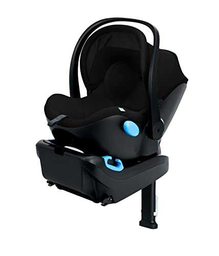 Clek Liing Infant Car Seat with Adjustable Load Leg, Compact, Lightweight Design, 7 Recline Positions, and Easy-to-Use Rigid LATCH (Pitch Black - Prior Year 2023 Model)