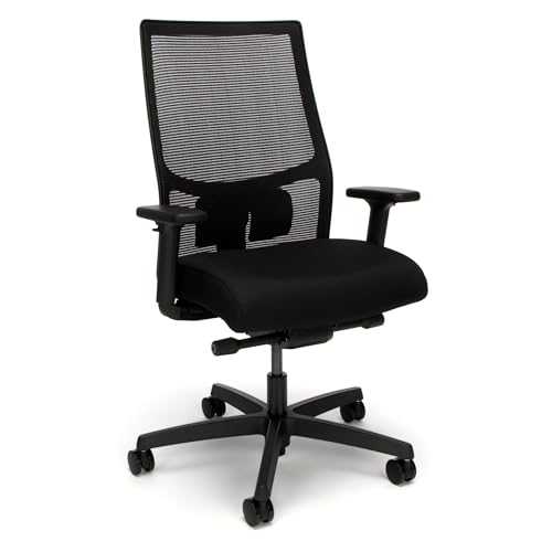 HON Ignition 2.0 Ergonomic Office Chair - Tilt Recline, Swivel Wheels, Comfortable for Long Hours in Home Office & Task Work, Executive