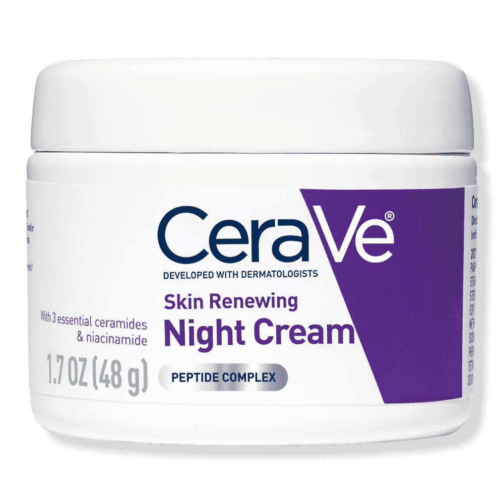 CeraVe Skin Renewing Night Cream, Face Moisturizer for All Skin Types