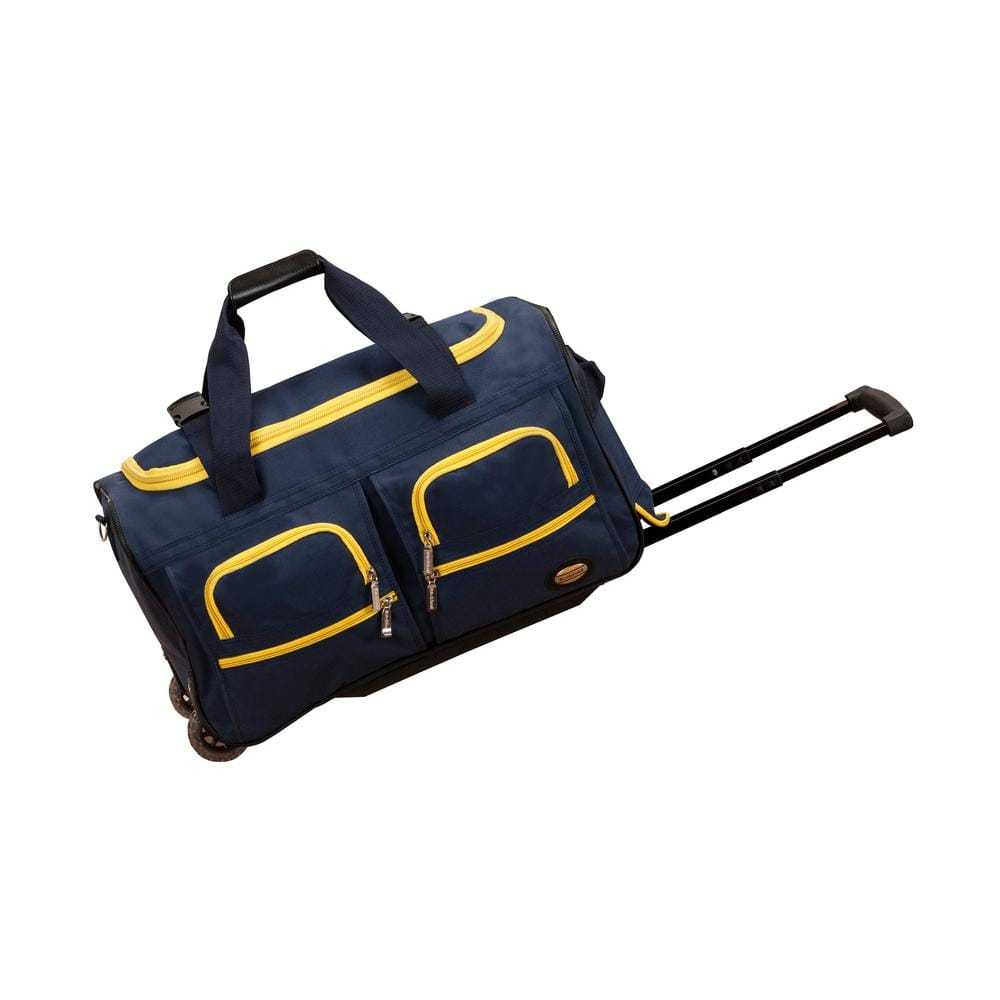 Voyage 22 in. Rolling Duffle Bag, Navy