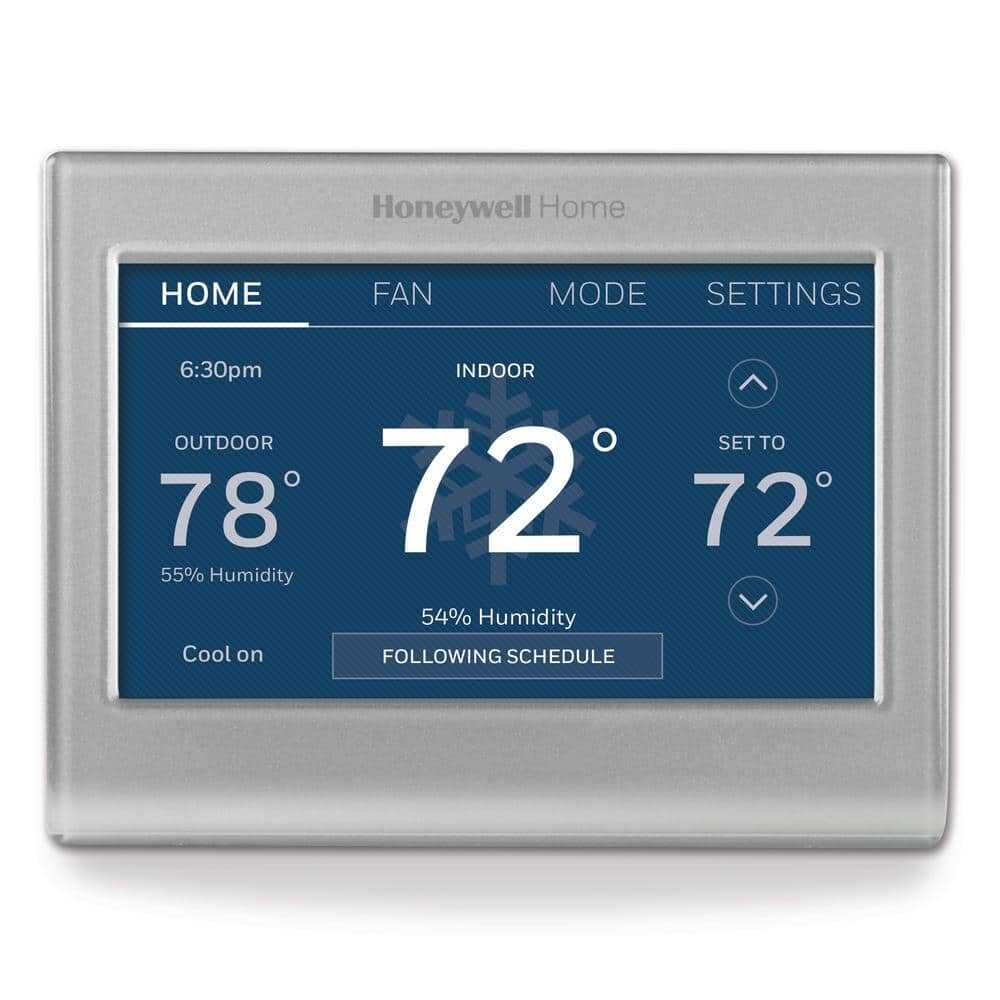 Wi-Fi Smart Color 7-Day Programmable Smart Thermostat with Color-Changing Touchscreen Display